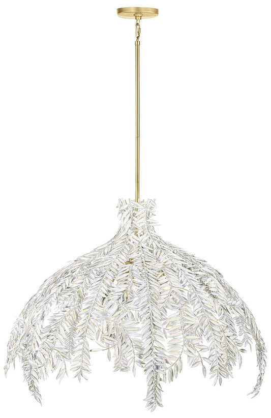 fase Jalore 6 Light Pendant in Distressed White