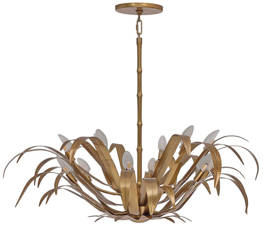 fase Kagra 12 Light 16.5" Pendant in Brass