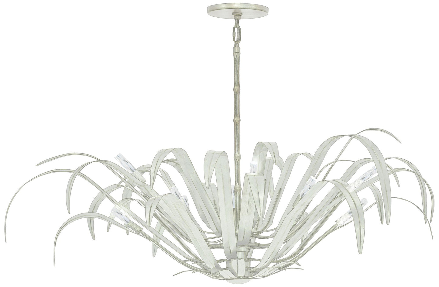 fase Kagra 12 Light 21" Pendant in Distressed White