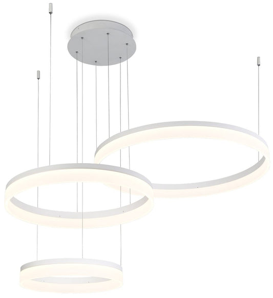 fase Minuta 2.75 In. x 47.75 Integrated LED Chandelier in White