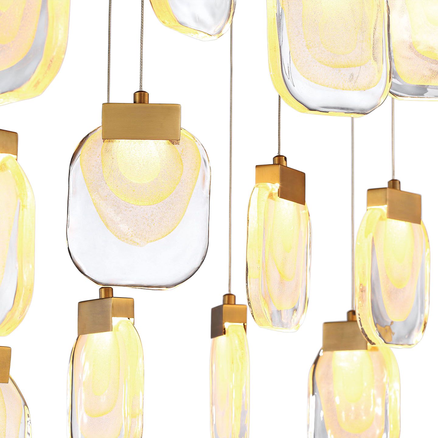 Eurofase Paget 28 3/4" Wide Gold LED Multi-Light Pendant