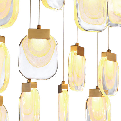 Eurofase Paget 28 3/4" Wide Gold LED Multi-Light Pendant