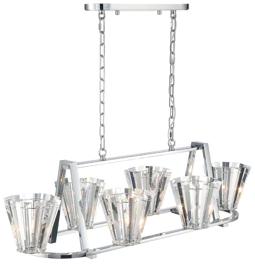 fase Ricca 13.75 In. x 18 In. Chandelier in Chrome