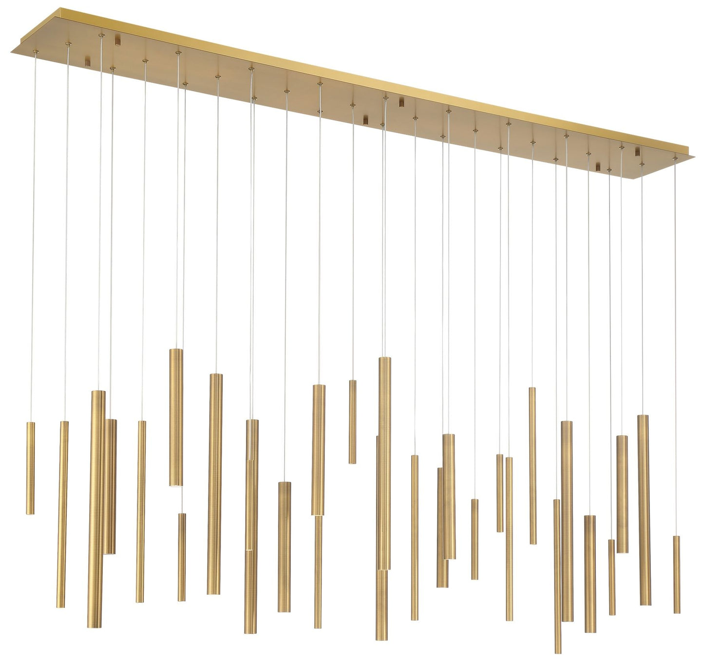 Eurofase Santana 30 Light LED Chandelier in Brass