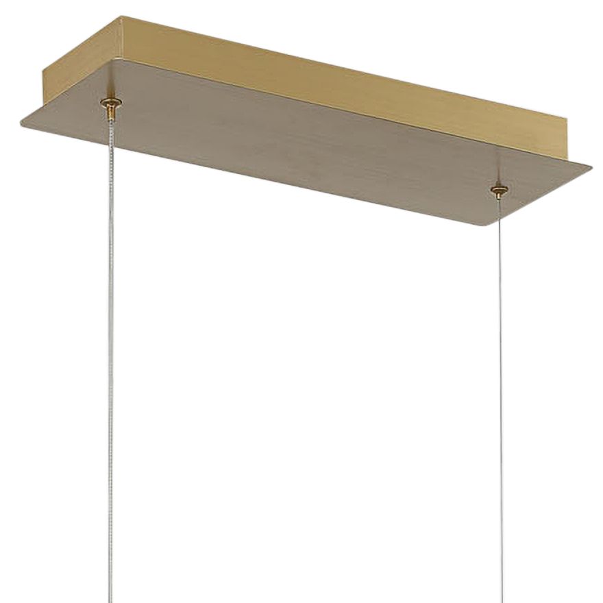 fase Tenda 35 1/2" Wide Gold LED Chandelier