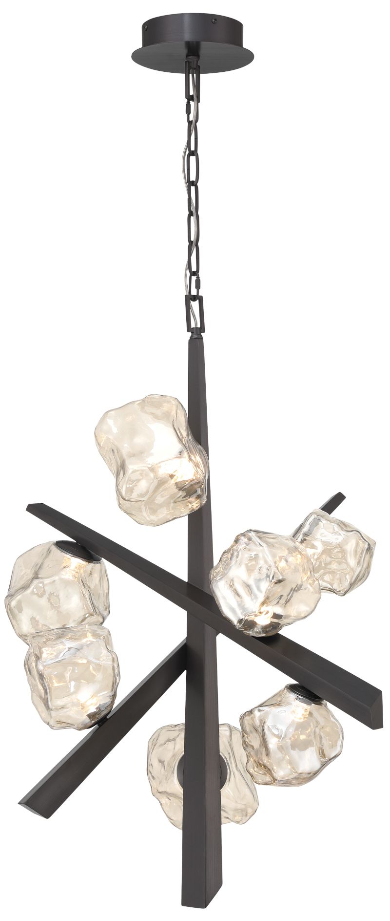 fase Thorah 27" LED Chandelier  Graphite