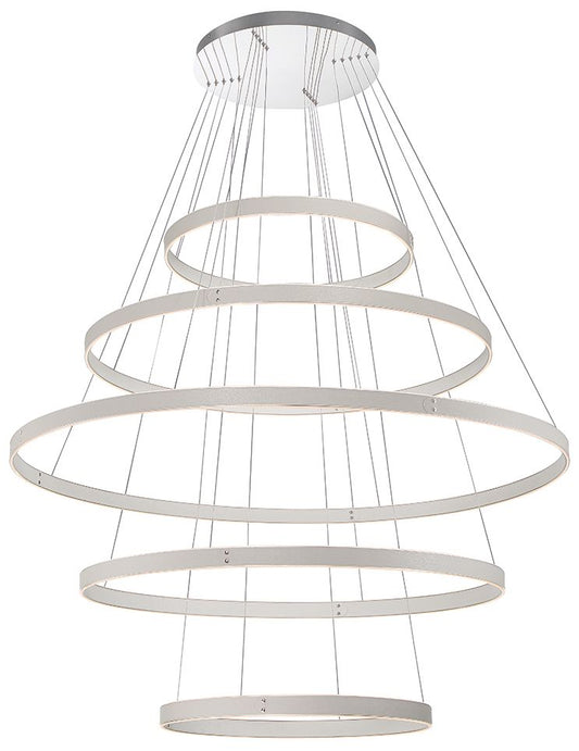 fase Verdura 2 In. x 14 In. Integrated LED Chandelier in Gray