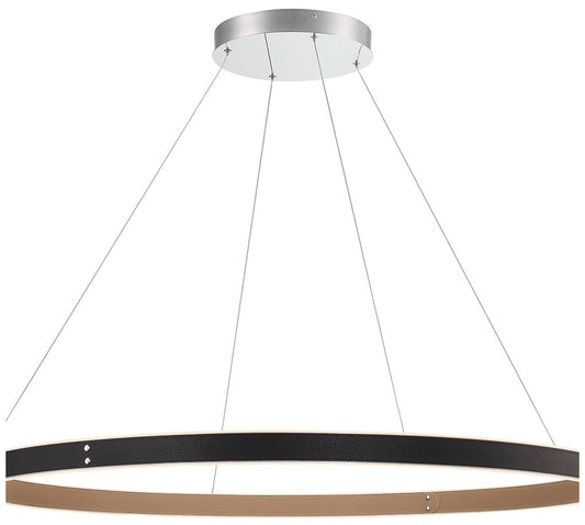 fase Verdura 2 In. x 45.25 In. Integrated LED Chandelier in Black