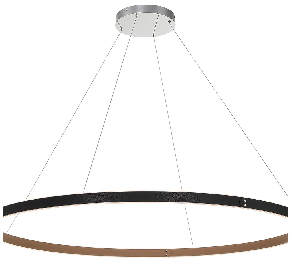 fase Verdura 2 In. x 60 In. Integrated LED Chandelier in Black