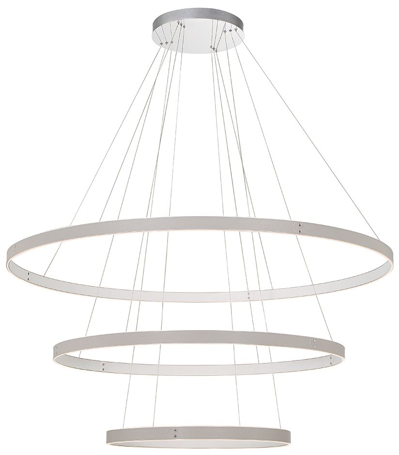 fase Verdura 2 In. x 60 In. Integrated LED Chandelier in Gray