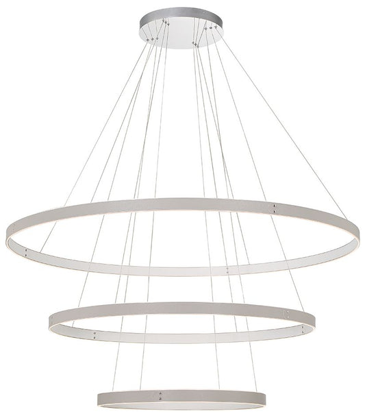 fase Verdura 2 In. x 60 In. Integrated LED Chandelier in Gray