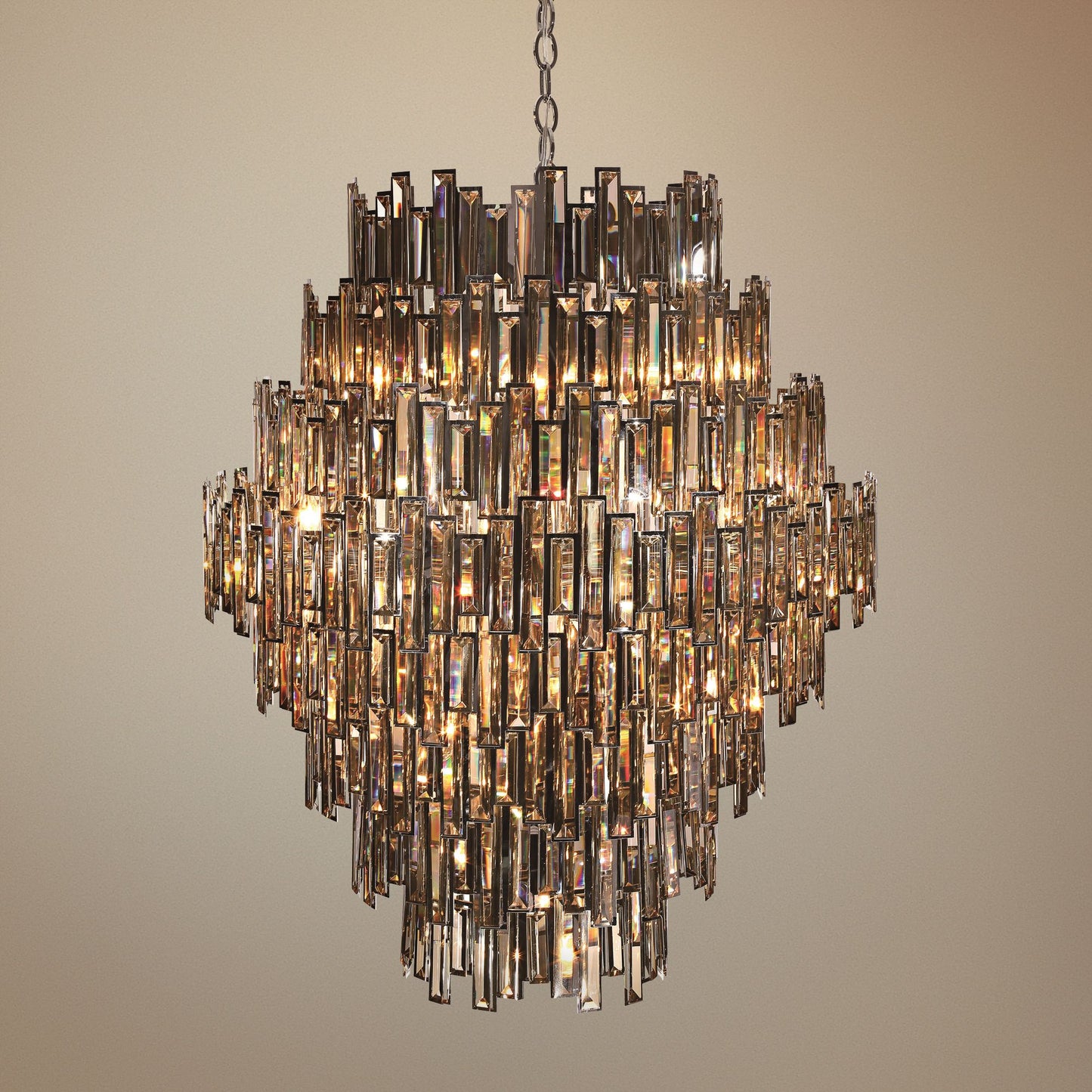 Eurofase Vienna 39 1/2" Wide Champagne Crystal Chandelier
