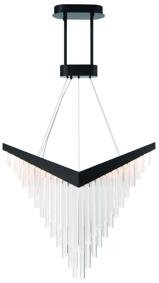 fase Vivien 32" LED Chandelier  Black