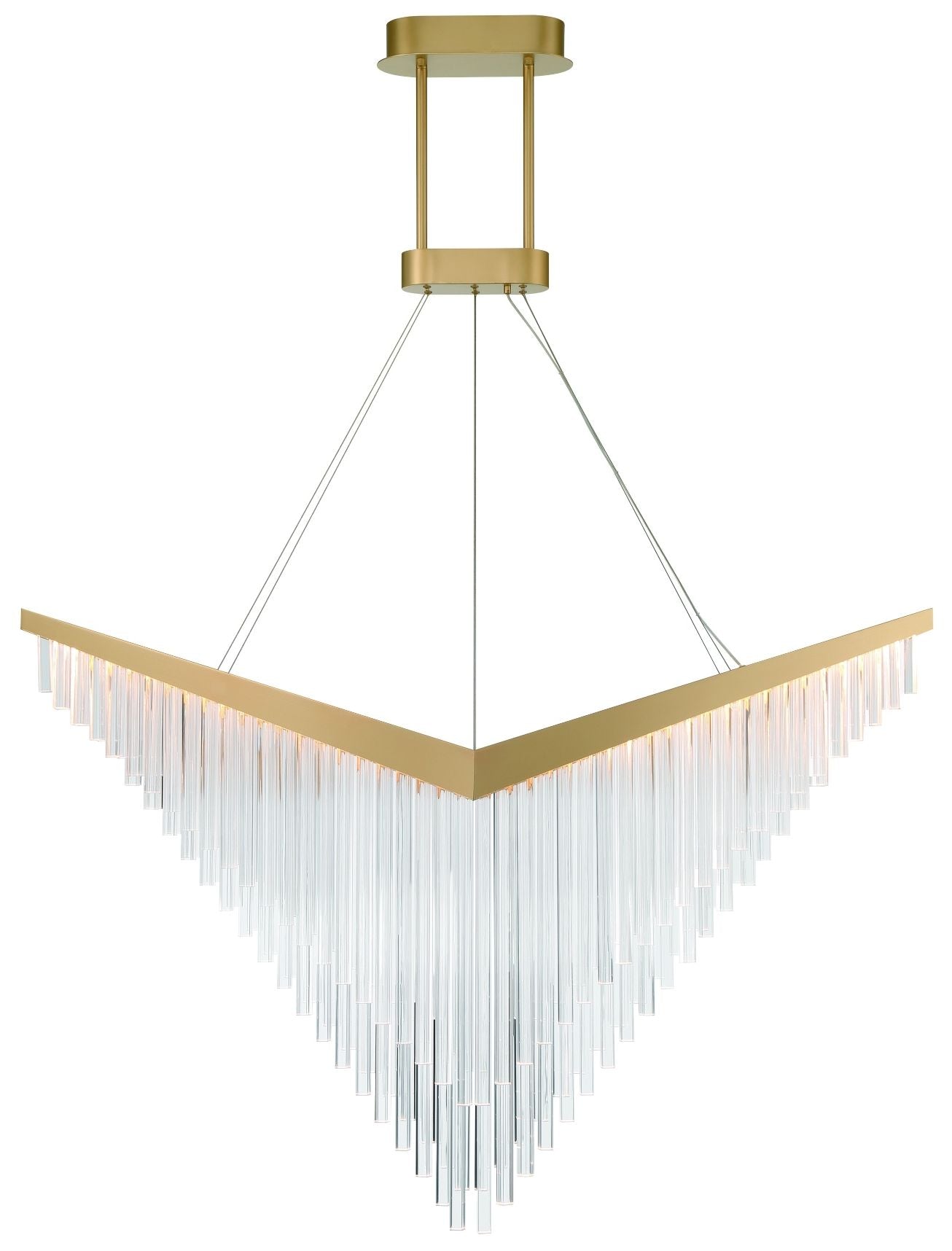 rase Vivien 60" LED Chandelier  Gold