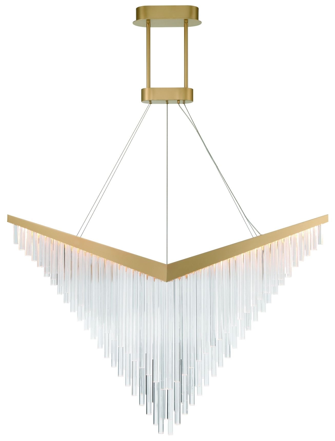 Eurorase Vivien 60" LED Chandelier  Gold