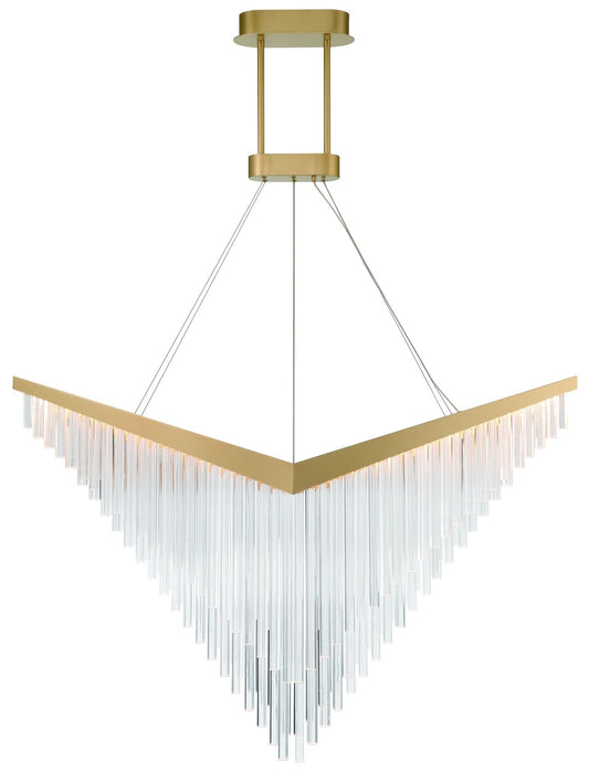 Eurorase Vivien 60" LED Chandelier  Gold