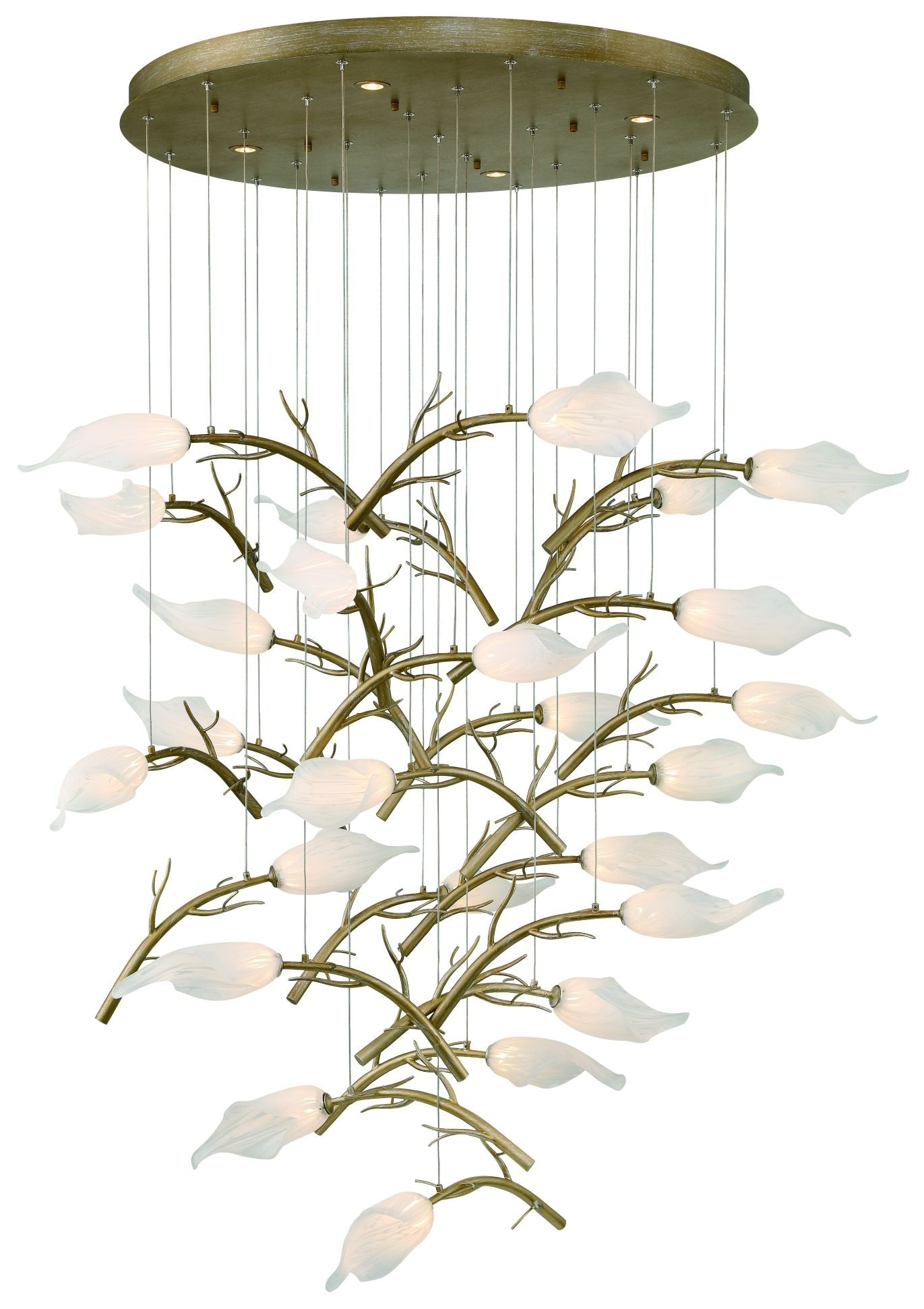 rfase Matera 36" LED Chandelier  Gold