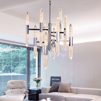 Exclusive Chandelier With Vertical Crystals