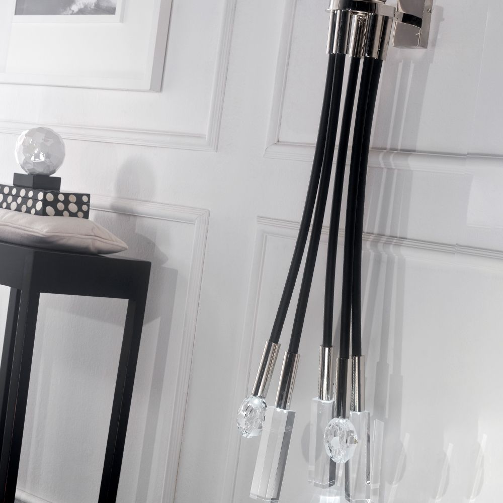 Exclusive Contemporary Black Rubber Wall Light