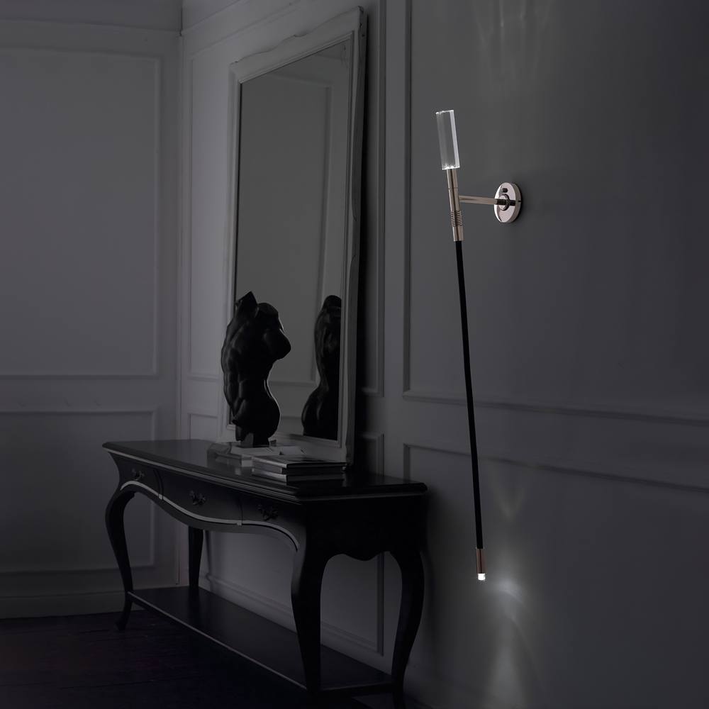 Exclusive Contemporary Single Black Rubber Wall Light