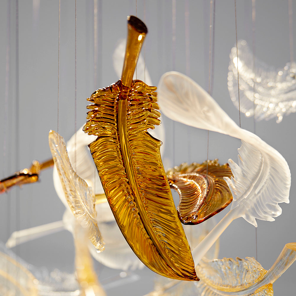 Exclusive Floating Feather Chandelier