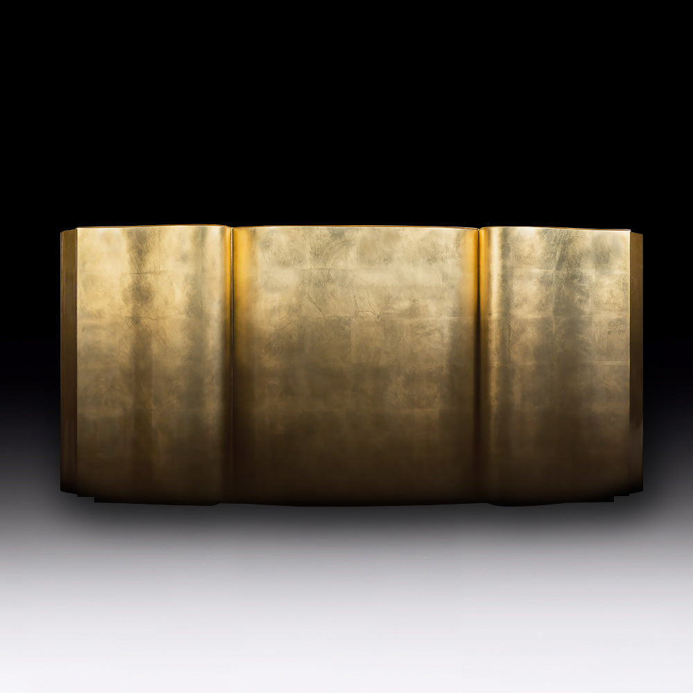 Exclusive Gold Leaf Gradient Designer Sideboard