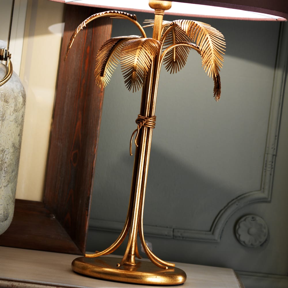 Exclusive Gold Leaf Italian Table Lamp