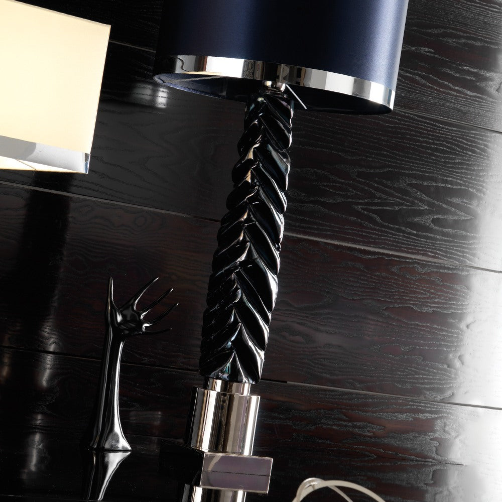 Exclusive Italian Glazed Majolica Table Lamp