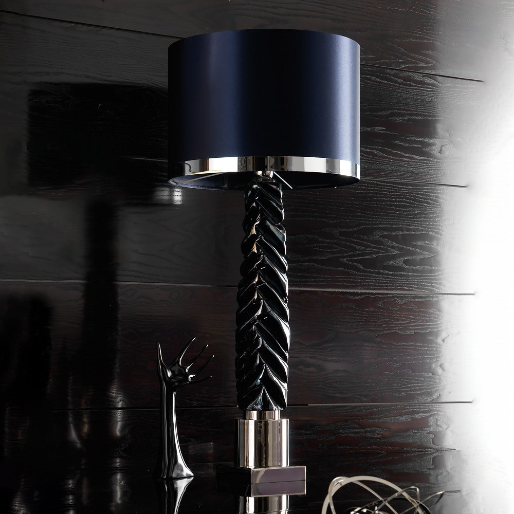 Exclusive Italian Glazed Majolica Table Lamp