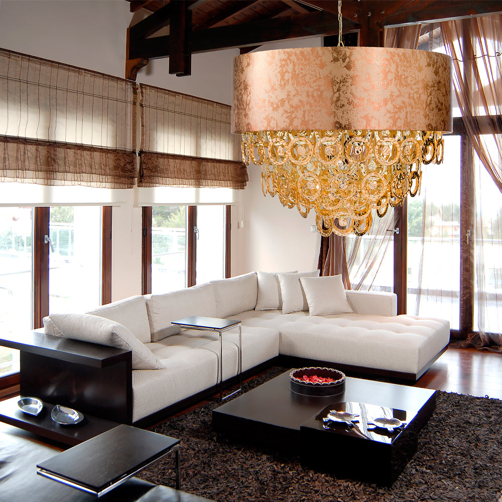 Exclusive Luxury Copper Print Chandelier