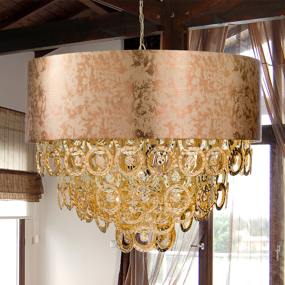 Exclusive Luxury Copper Print Chandelier