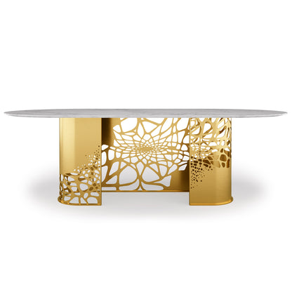 Exclusive Marble Oval Dining Table