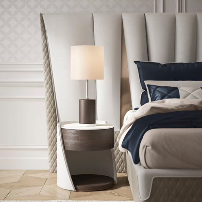 Exclusive Modern Italian Upholstered Leather Bed