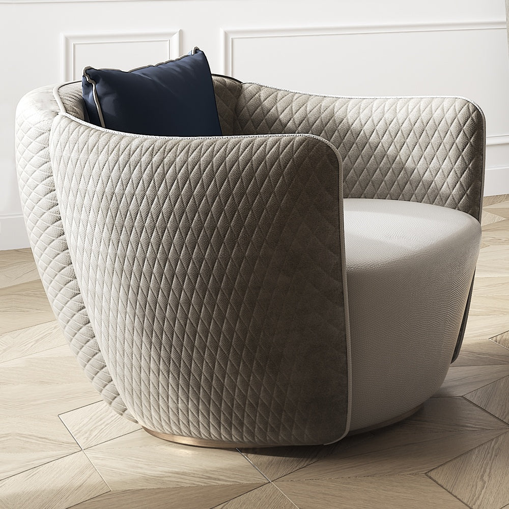 Exclusive Modern Italian Leather Armchair