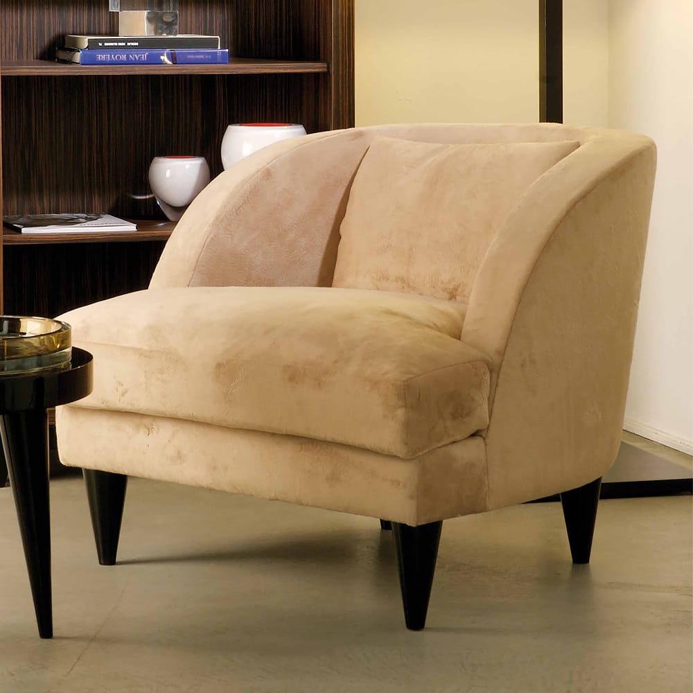 Exclusive Modern Italian Velvet Armchair