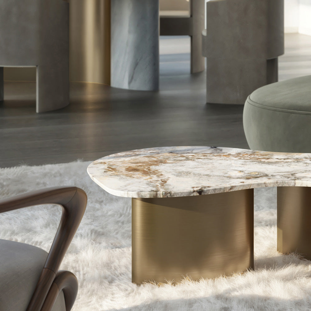 Exclusive Modern Precious Stone Coffee Table