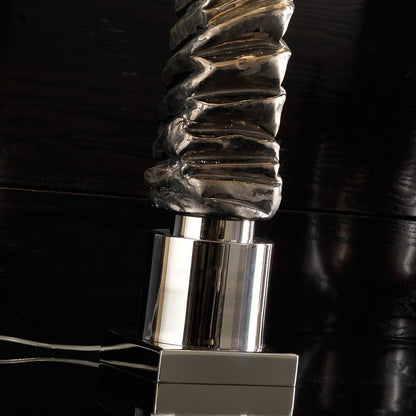 Exclusive Platinum Plated Majolica Table Lamp