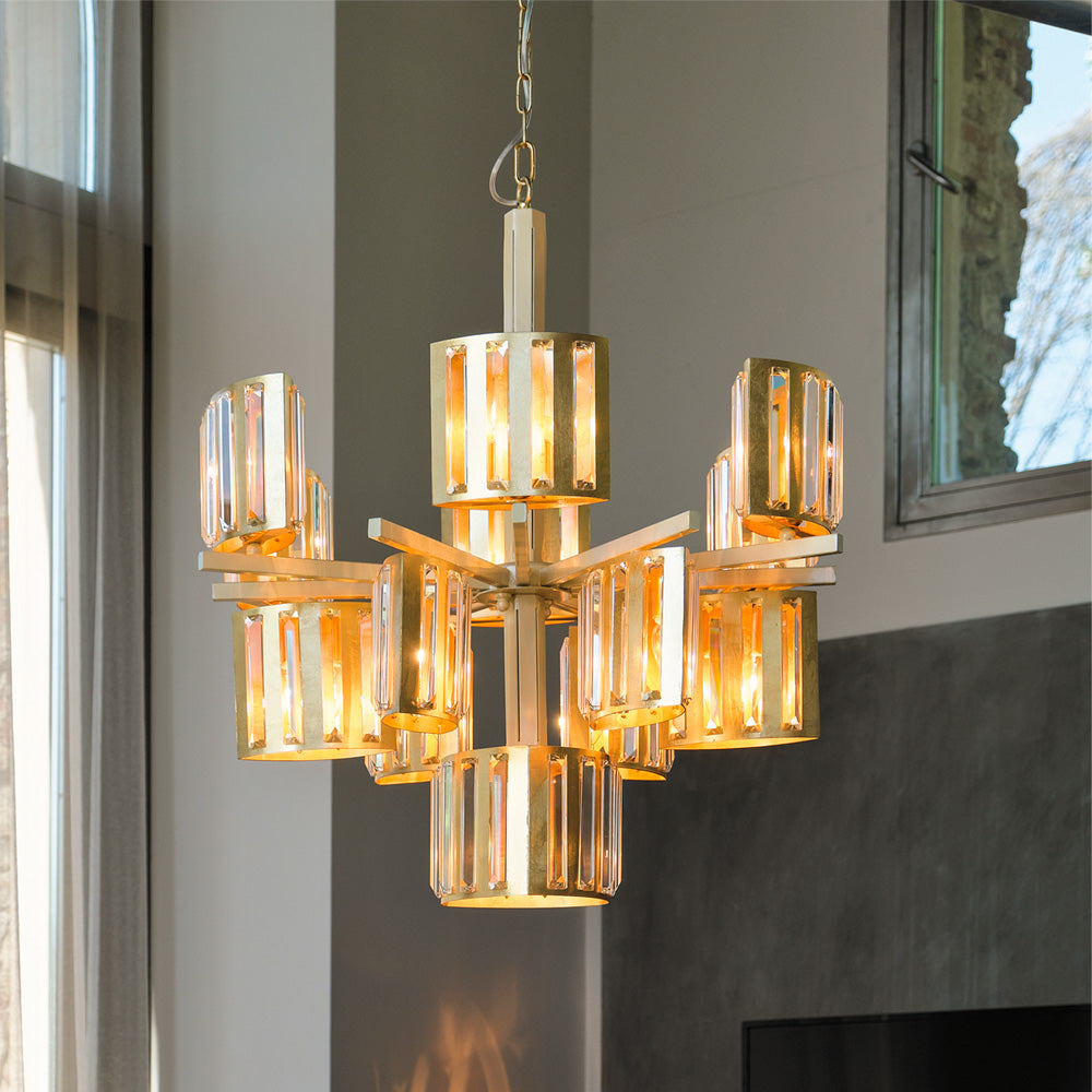 Exclusive Transparent Crystal Lozenge Chandelier