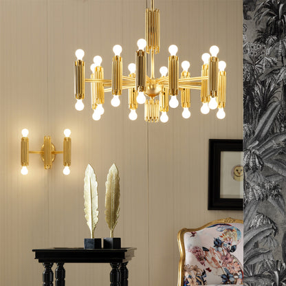 Exclusive Wrought Iron Gold Chandelier