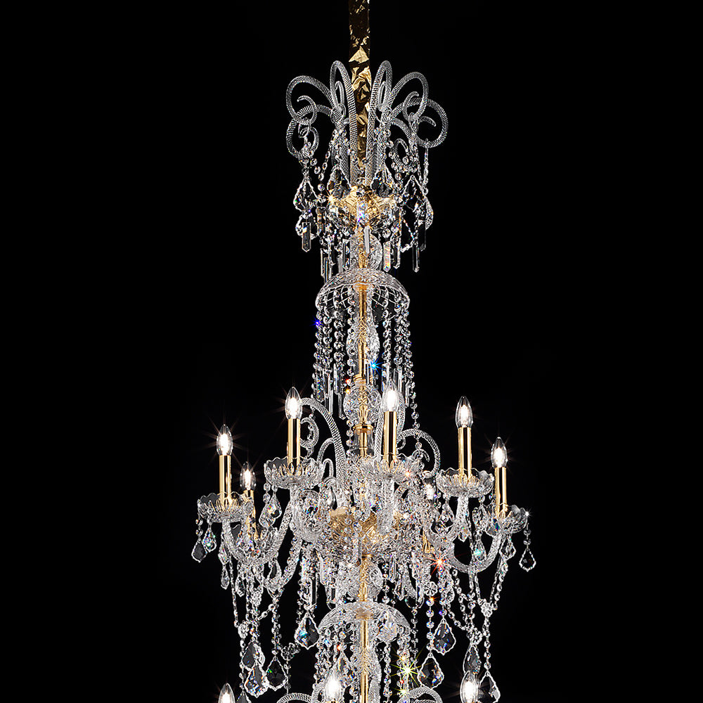 Extra Large Traditional Crystal Stairwell Chandelier