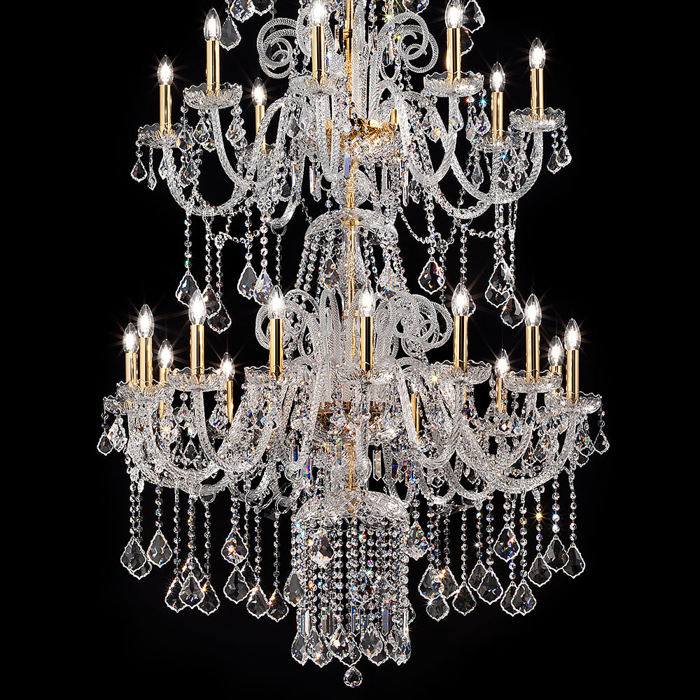 Extra Large Traditional Crystal Stairwell Chandelier