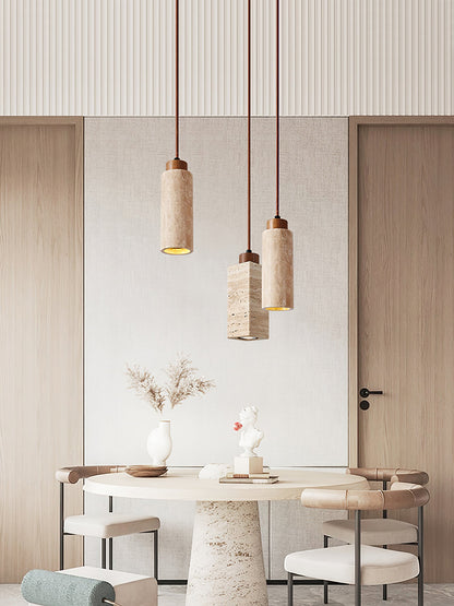 Solvara Travertine Pendant Lamp