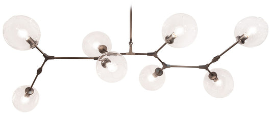 Fairfax 82 1/4" Wide Dark Bronze 8-Light Linear Chandelier