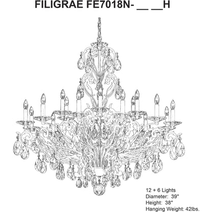 Schonbek Filigrae FE7018 Chandelier