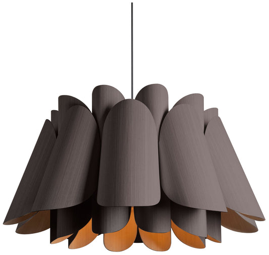 Federica Pendant WEP Light Collection - Black Finish - Ebony Shade