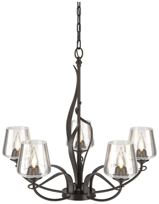 Flora 26 3/4" Wide Oil-Rubbed Bronze 5-Light Chandelier