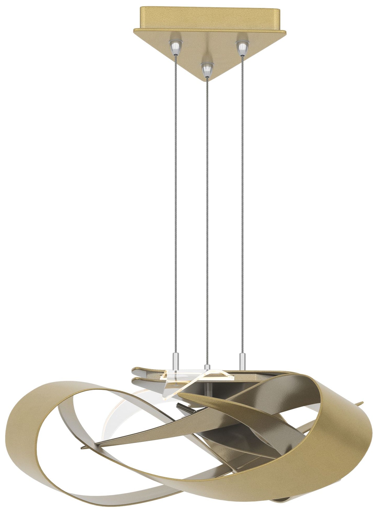 Flux 26.5" Wide Modern Brass Standard LED Pendant