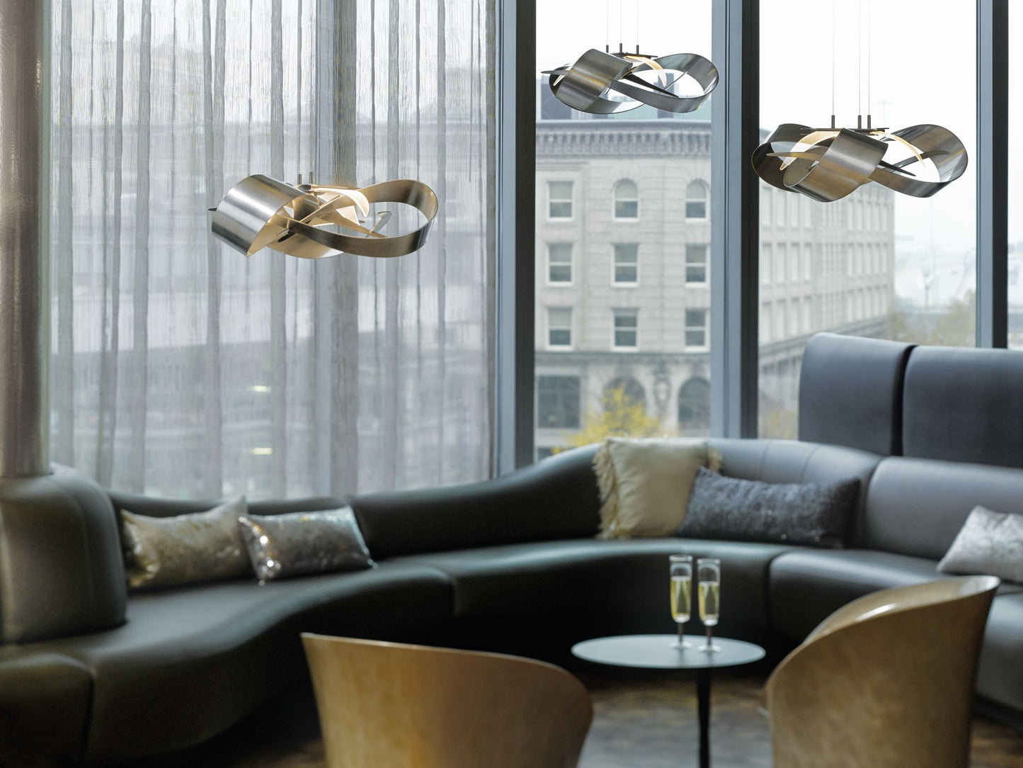 Flux LED Pendant 26 1/2" Wide by Hubbardton Forge