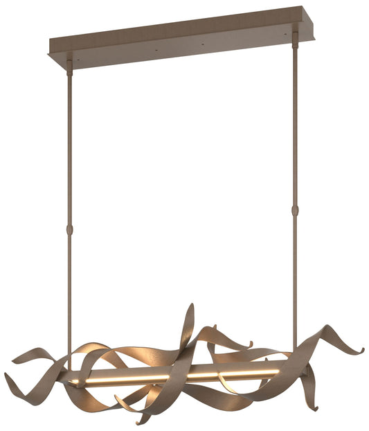 Folio 37 3/4" Wide Bronze LED Linear Pendant Light