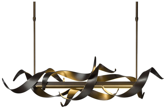 Folio 37 3/4" Wide Dark Smoke LED Linear Pendant Light